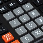 Калькулятор настольный большой 12-разрядный, SKAINER SK-444L, двойное питание, двойная память, 159 x 205 x 32 мм, чёрный - фото 9778484