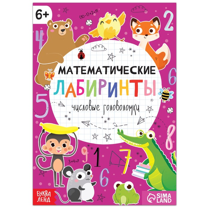 Книга «Математические лабиринты», 20 стр., от 6 лет - Фото 1
