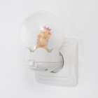 Ночник "Мишка с короной" LED белый 7х7х11 см - фото 3786473