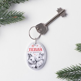 

Брелок со вставкой «Тепла и уюта», 5 х 4 см.