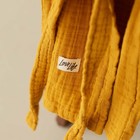 Халат детский муслиновый LoveLife (2 года, рост 92-98 см), цвет горчичный, 100% хлопок, 235 гр/м2 - Фото 5