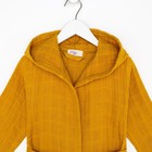 Халат детский муслиновый LoveLife (3 года, рост 98-104 см), горчичный, 100% хлопок, 235 г/м² - Фото 11