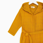 Халат детский муслиновый LoveLife (3 года, рост 98-104 см), горчичный, 100% хлопок, 235 г/м² - Фото 12