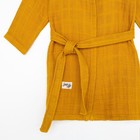 Халат детский муслиновый LoveLife (3 года, рост 98-104 см), горчичный, 100% хлопок, 235 г/м² - Фото 13