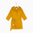 Халат детский муслиновый LoveLife (3 года, рост 98-104 см), горчичный, 100% хлопок, 235 г/м² - Фото 10
