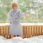 Халат детский муслиновый LoveLife (3 года, рост 98-104 см), цвет серый, 100% хлопок, 235 гр/м2 7577505