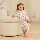 Халат муслиновый детский LoveLife «Сердечки», рост 98-104 см - Фото 7