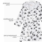 Халат детский муслиновый LoveLife «Панды» (6 лет, рост 116-122 см) 100% хлопок, 235 г/м² - Фото 3