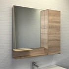 Зеркало шкаф Comforty Варна 90 для ванной комнаты, цвет дуб сонома - фото 296409622