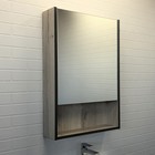 Зеркало шкаф Comforty Вена 55 для ванной комнаты, цвет дуб дымчатый - Фото 1