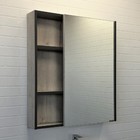 Зеркало шкаф Comforty Вена 70 для ванной комнаты, цвет дуб дымчатый - фото 296409635