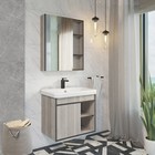 Зеркало-шкаф COMFORTY «Вена-70» дуб дымчатый - фото 12610599