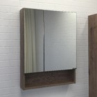 Зеркало шкаф Comforty Никосия 60 для ванной комнаты, цвет дуб тёмный - фото 296409659