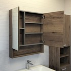 Зеркало шкаф для ванной комнаты Comforty «Никосия 70», 700×800 мм, цвет дуб тёмный - Фото 5