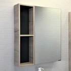 Зеркало шкаф Comforty Порто 75 для ванной комнаты, цвет дуб дымчатый - Фото 1