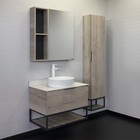 Зеркало шкаф для ванной комнаты Comforty «Порто 75», цвет дуб дымчатый - Фото 6