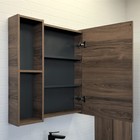 Зеркало шкаф Comforty Порто 75 для ванной комнаты, цвет дуб темно-коричневый - Фото 5