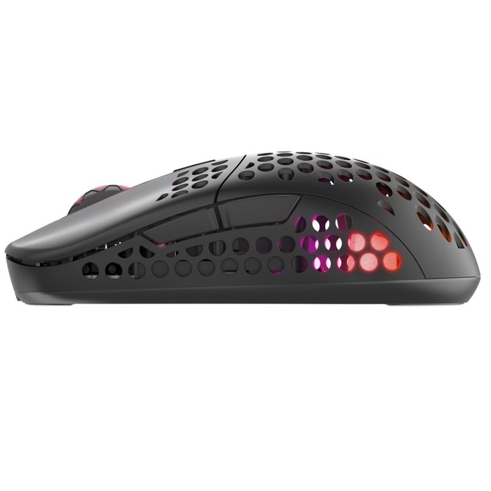 Мышь Xtrfy M42, игровая, беспроводная, подсветка RGB, 19000 dpi, USB, чёрная - фото 51682226