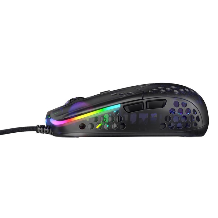 Мышь Xtrfy MZ1 – ZY’S RAIL, игровая, проводная, подсветка RGB, 16000 dpi, USB, чёрная - фото 51301751