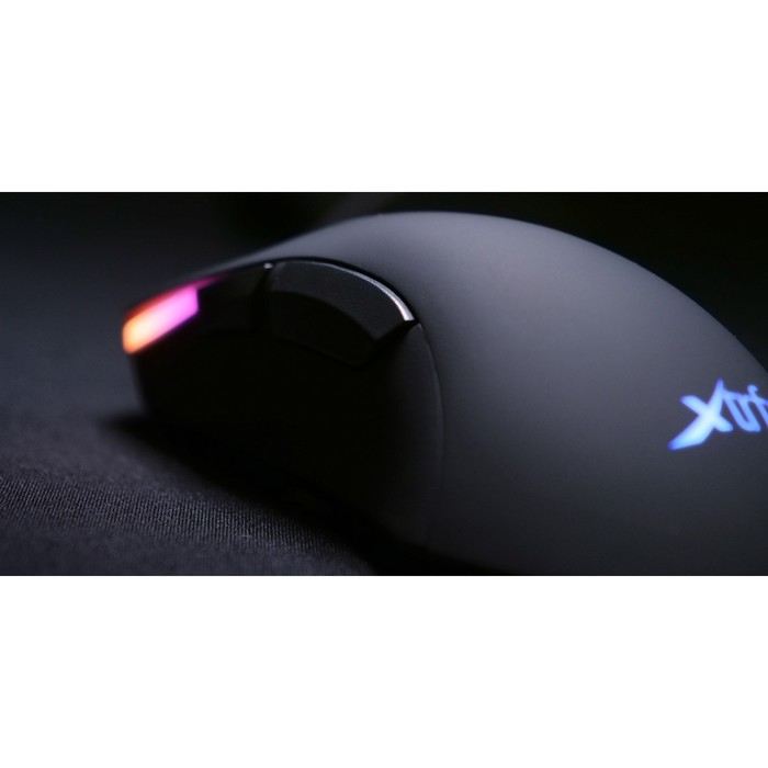 Мышь Xtrfy M1, игровая, проводная, подсветка RGB,7200 dpi, USB, чёрная - фото 51301761