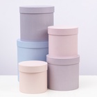 Набор круглых подарочных коробок 5 в 1 «Кварц» 23×23×23 - 14×14×14 см - Фото 6