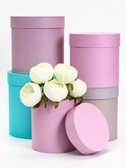 Набор круглых подарочных коробок 5 в 1 «Кварц» 23×23×23 - 14×14×14 см - Фото 2