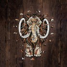Деревянный фигурный пазл EWA «Мастодон Мамонт», 28 × 21 см - Фото 11