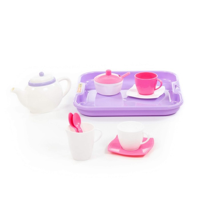 Набор детской посуды «Алиса», с подносом на 2 персоны, 13 элементов 55455