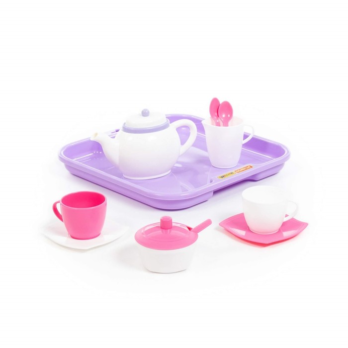 Набор детской посуды «Алиса», с подносом на 2 персоны, 13 элементов 55455