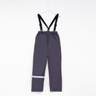 Брюки детские утепленные, цвет графит, рост 122 см 9155902