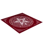 Скатерть для гадания бархатная «Пентаграмма», 50×50 см, бордовая, 16+ - Фото 4