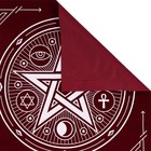 Скатерть для гадания бархатная «Пентаграмма», 50×50 см, бордовая, 16+ - Фото 5