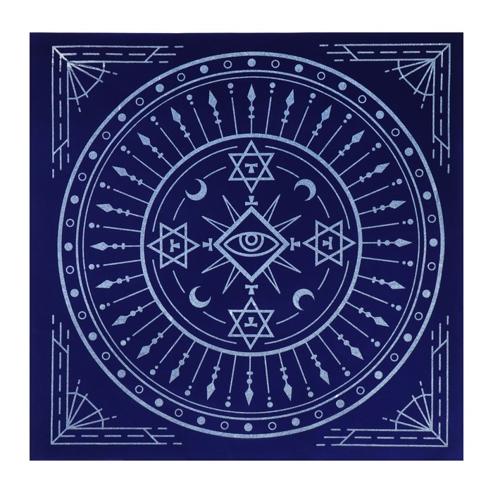 Скатерть для гадания бархатная «Тайный знак», 50×50 см, 16+