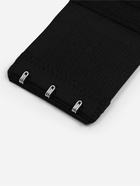 Застёжка для бюстгальтера, удлинитель, 3 ряда 3 крючка, 5×10.5 см, 3 шт., чёрная - Фото 5