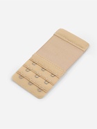 Застёжка для бюстгальтера, удлинитель, 3 ряда 3 крючка, 5×10.5 см, 3 шт., бежевая - Фото 4