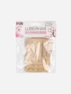 Застёжка для бюстгальтера, удлинитель, 3 ряда 3 крючка, 5×10.5 см, 3 шт., бежевая - Фото 10