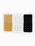 Застёжка для бюстгальтера, удлинитель, 3 ряда 3 крючка, 5×10.5 см, 3 шт. 7598525 - фото 14478135