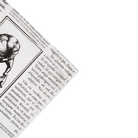 Бумага упаковочная тишью «Газета», 50?70 см (комплект 20 шт)