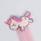 Цветная прядь «Единорог», на заколке, 40 (± 1) см, цвет МИКС - Фото 5