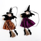 Баба - Яга с метлой, цвета МИКС - фото 21684084