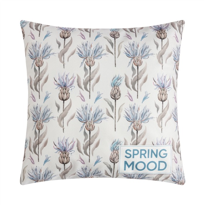 Наволочка декоративная Этель «Spring mood» 40×40 см, велюр, 100% п/э - Фото 1