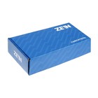 Смеситель для кухни ZEIN ZC2028, гибкий силикон излив, кран-букса латунь 1/2", черный/хром - Фото 10