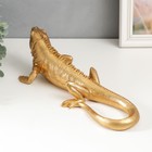 Сувенир полистоун "Золотая игуана" 11х11,5х36 см - Фото 3