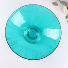 Ваза для фруктов «Фейерверк», 3.7 л, 33×13.5 см, стекло, цвет изумрудный - Фото 2