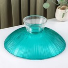 Ваза для фруктов «Фейерверк», 3.7 л, 33×13.5 см, стекло, цвет изумрудный - Фото 3