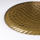 Блюдо стеклянное сервировочное «Кринкл», d=26,5 см, цвет коричневый - Фото 3