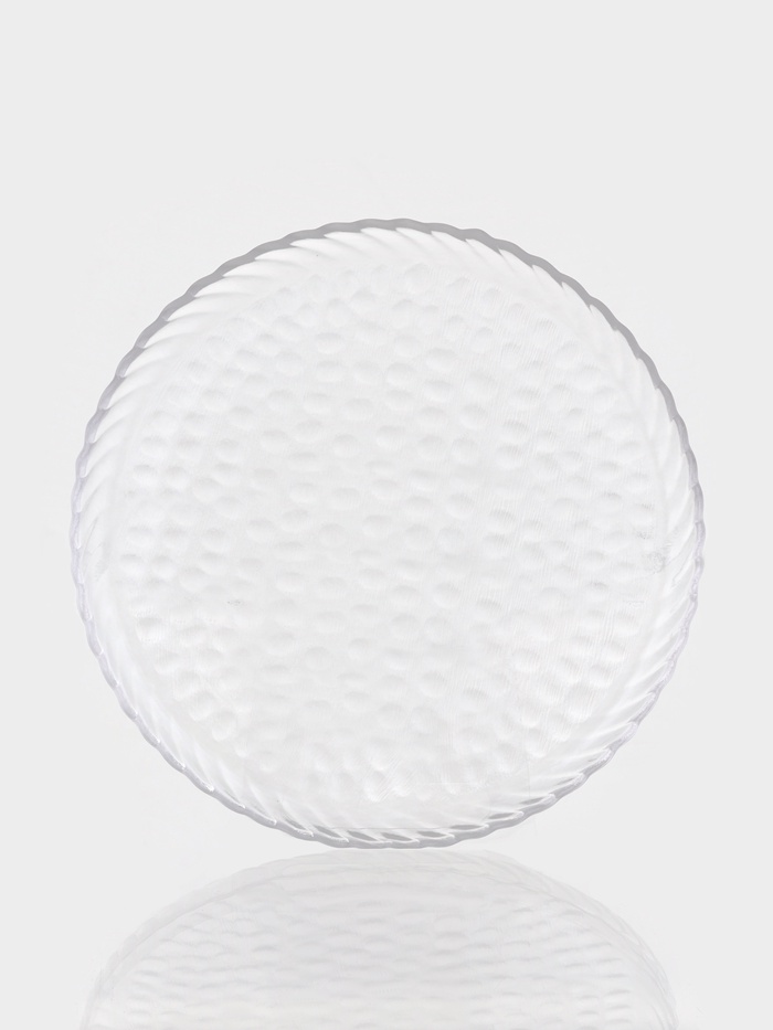 Тарелка Magistro «Кринкл», d=26.5 см, стекло, прозрачная - Фото 1