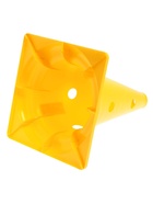 Конус - фишка, пластиковая, спортивная, разметочная, с отверстиями, 32 см, цвет жёлтый - Фото 3