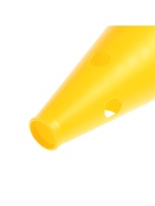 Конус - фишка, пластиковая, спортивная, разметочная, с отверстиями, 32 см, цвет жёлтый - Фото 4