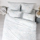 Постельное бельё 2сп Ночь Нежна Легкость 175х215см, 180х215см, 70х70см 2шт, поплин 110гр хл100% - фото 25271528